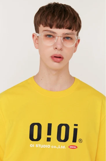 【享贝家】OIOI 休闲宽松短袖T恤 男女同款 黄色 T-SHIRTS-YELLOW  商品