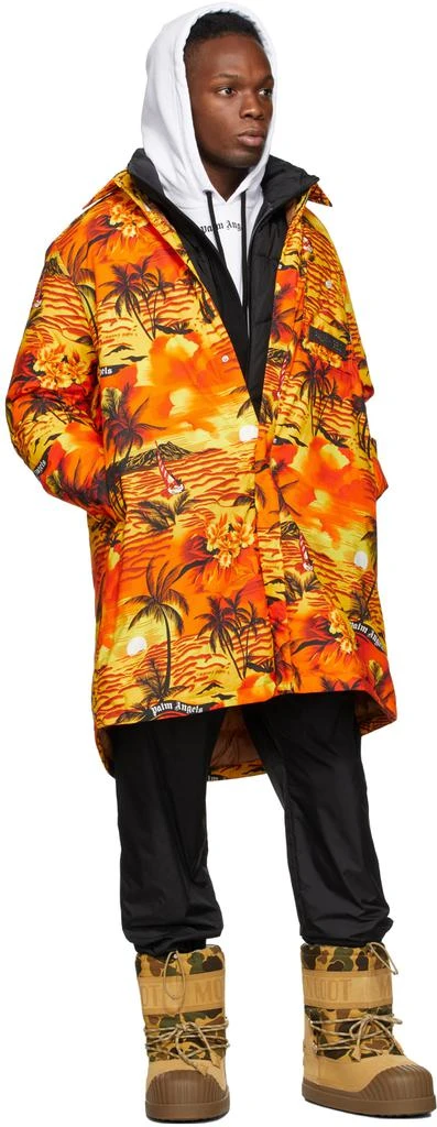 商品Moncler|橙色 8 Moncler Palm Angels 系列 Tallac 羽绒大衣,价格¥16639,第4张图片详细描述