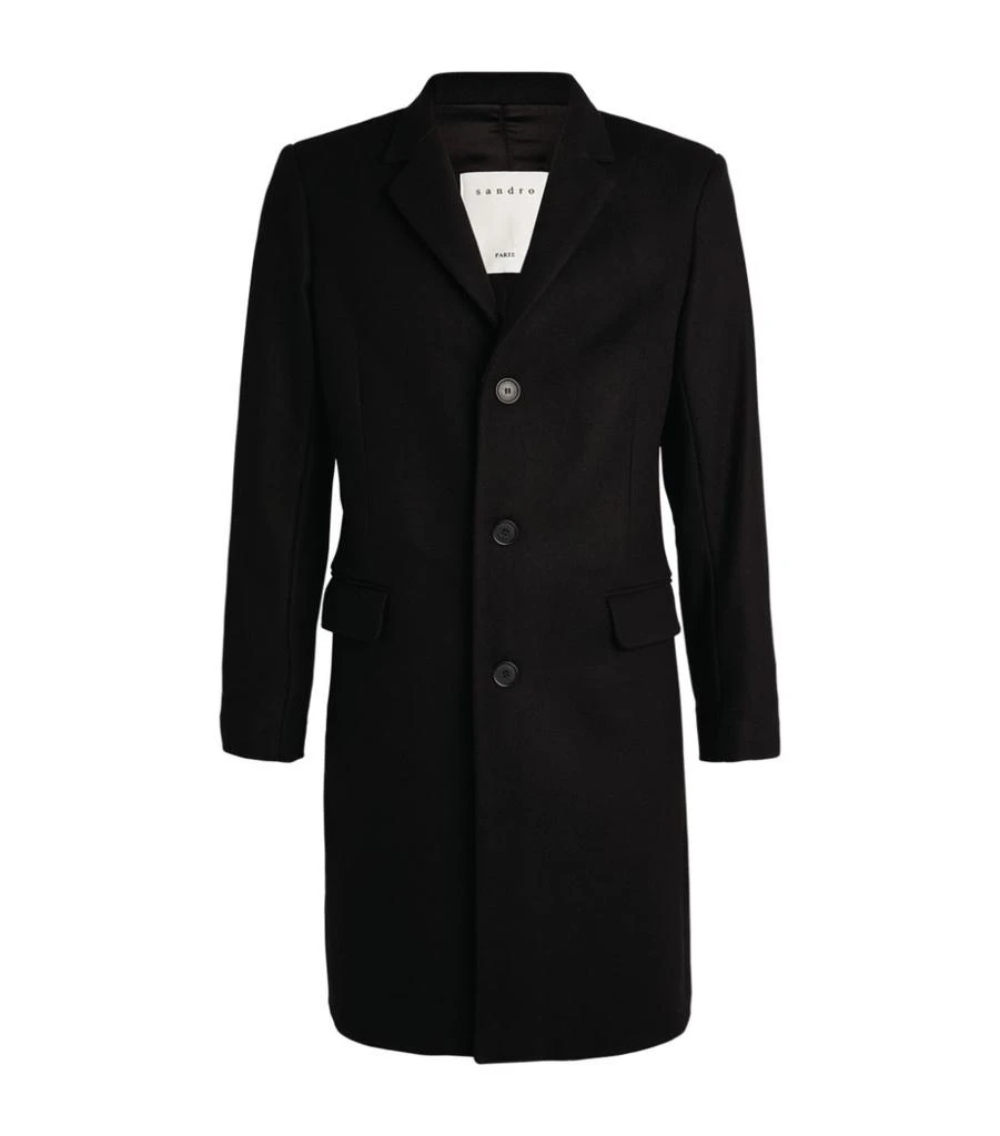 商品Sandro|Single-Breasted Coat,价格¥6468,第1张图片