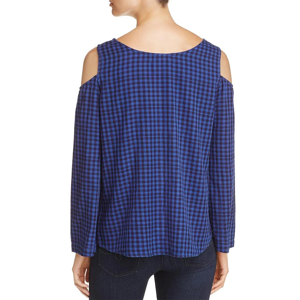 商品Side Stitch|Side Stitch Womens Cold Shoulder Plaid Pullover Top,价格¥38,第2张图片详细描述