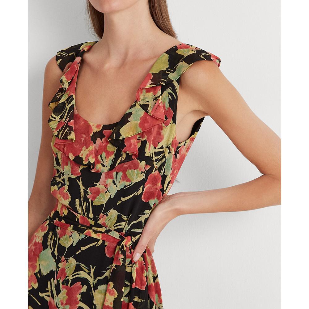 商品Ralph Lauren|Petite Sleeveless A-Line Floral Dress,价格¥1081,第7张图片详细描述
