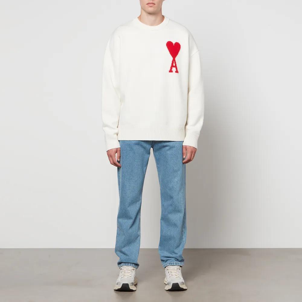 商品AMI|AMI De Coeur Intarsia Virgin Wool Jumper,价格¥2744,第5张图片详细描述