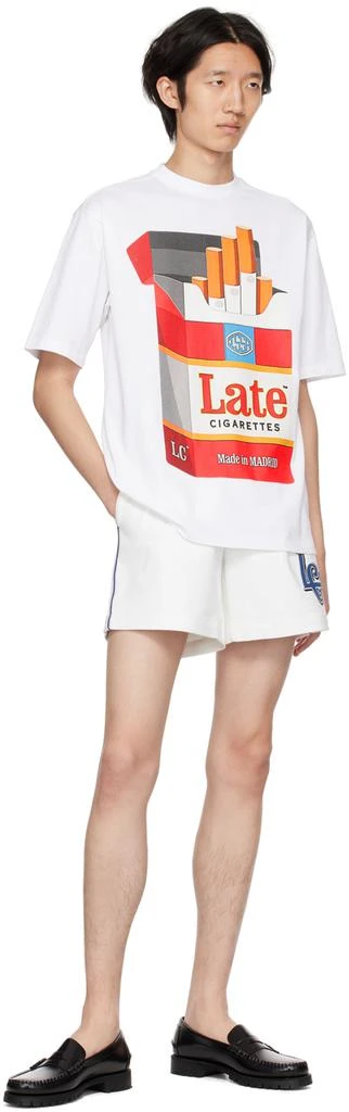 商品Late Checkout|White LC Baseball Shorts,价格¥714,第4张图片详细描述
