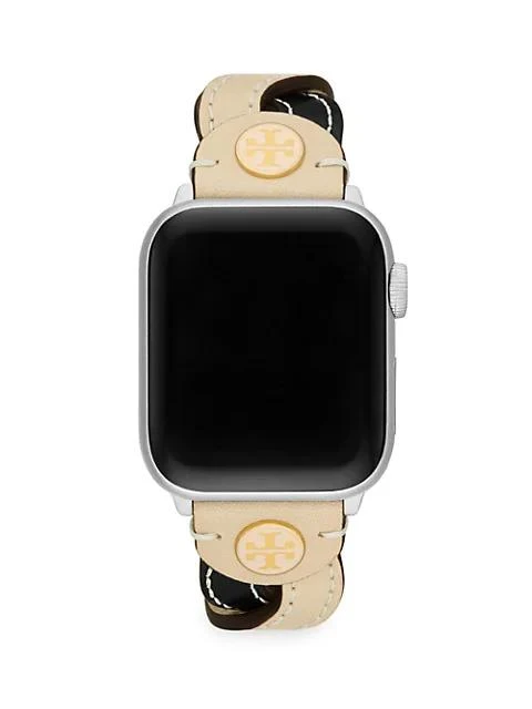 商品Tory Burch|TB Two-Tone Leather Apple® Watch Strap,价格¥863,第3张图片详细描述