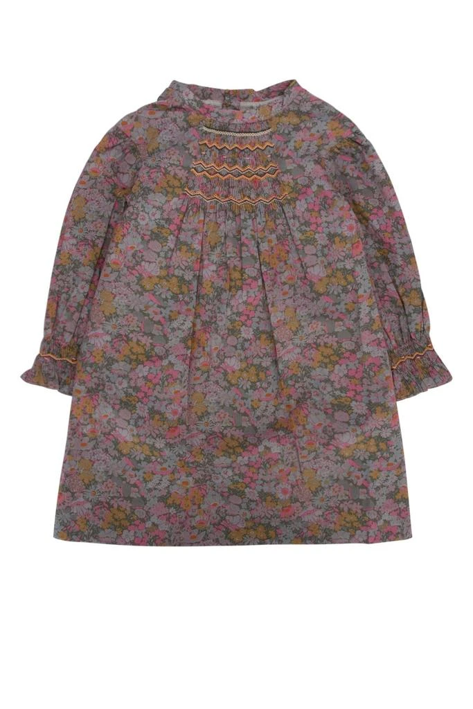 商品Bonpoint|Bonpoint All-Over Floral Printed Crewneck Dress,价格¥949,第1张图片