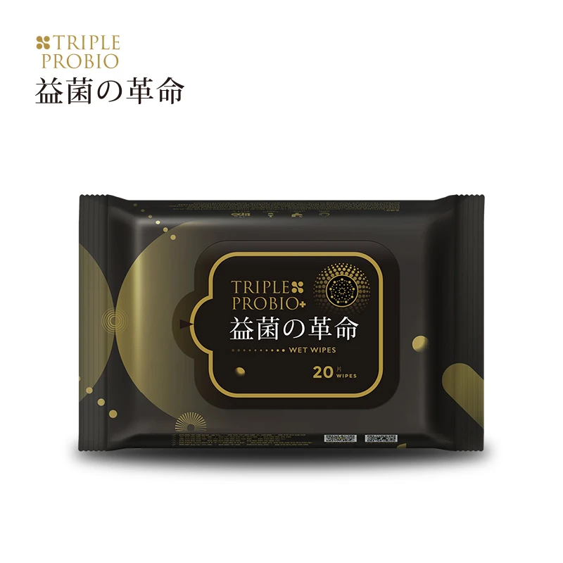 商品Triple Probio|益菌棉柔舒拭湿纸巾（20片/包 ）| Wet Wipes,价格¥30,第1张图片