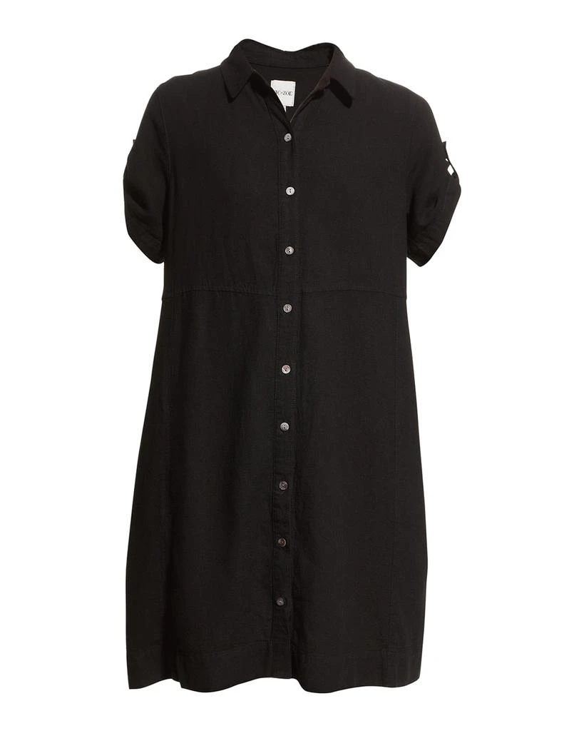 商品NIC+ZOE|Rumba Woven Short-Sleeve Shirtdress,价格¥516,第2张图片详细描述