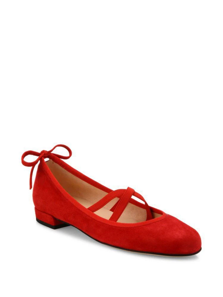 商品Stuart Weitzman|Bolshoi Suede Ballet Flats,价格¥789,第1张图片