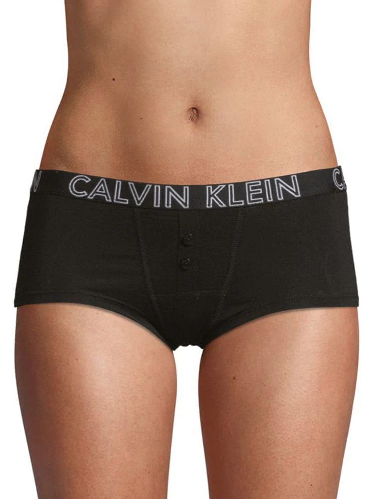 商品Calvin Klein|Buttoned Logo Boyshorts,价格¥35,第1张图片