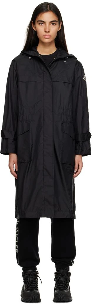 商品Moncler|黑色 Hiengu Rain 大衣,价格¥9433,第1张图片