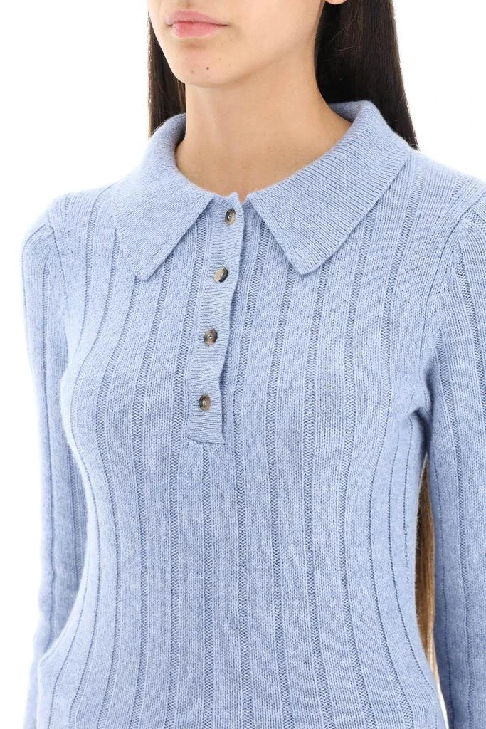 商品Khaite|'HANS' CASHMERE POLO SWEATER,价格¥4003,第5张图片详细描述