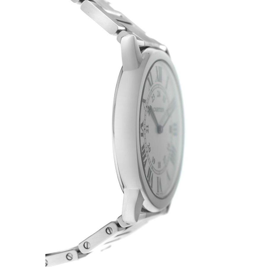 Pre-owned Cartier Ronde Solo Quartz White Dial Mens Watch 3603商品第3张图片规格展示