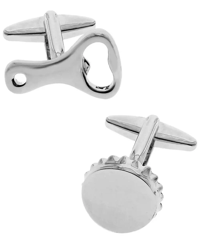 商品Rhona Sutton|Sutton Silver-Tone Bottle Opener And Cap Cufflinks,价格¥311,第1张图片