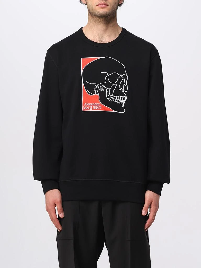 商品Alexander McQueen|Alexander McQueen cotton sweatshirt with Skull print,价格¥2735,第1张图片