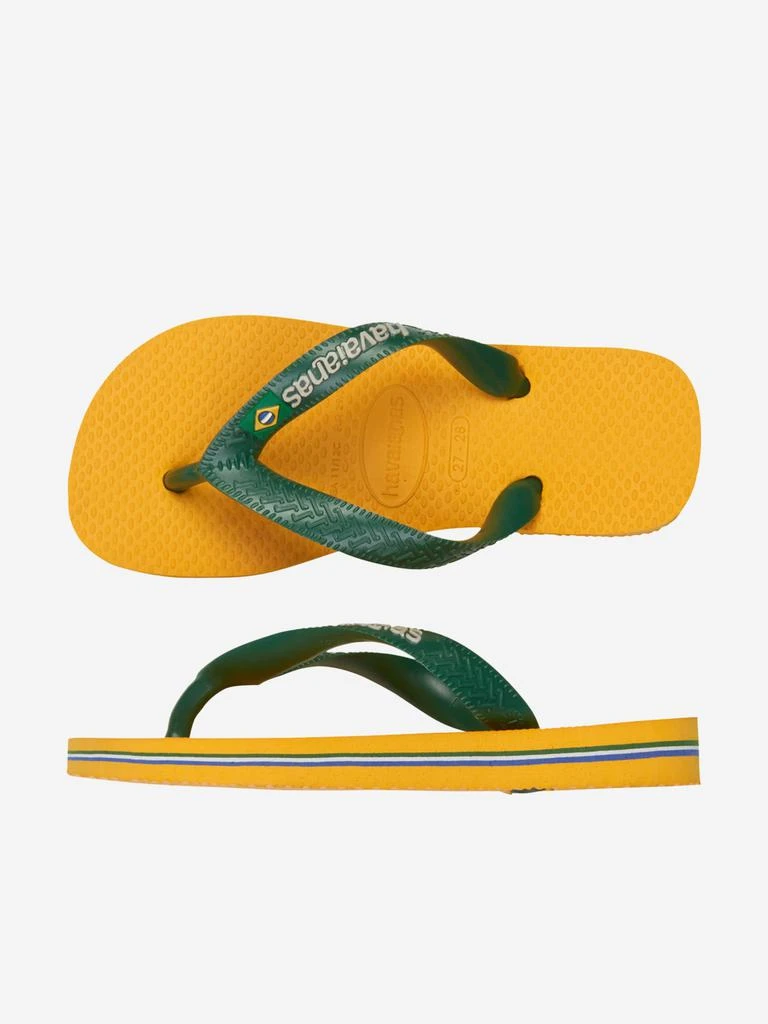 商品Havaianas|Boys Brazil Logo Flip Flops,价格¥97,第4张图片详细描述
