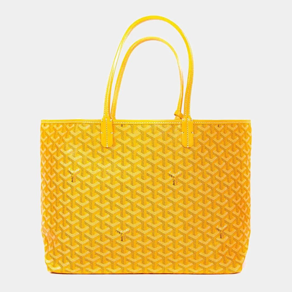 商品Goyard|Goyard Yellow Goyardine Coated Canvas and Leather Saint Louis PM Tote,价格¥21669,第2张图片详细描述