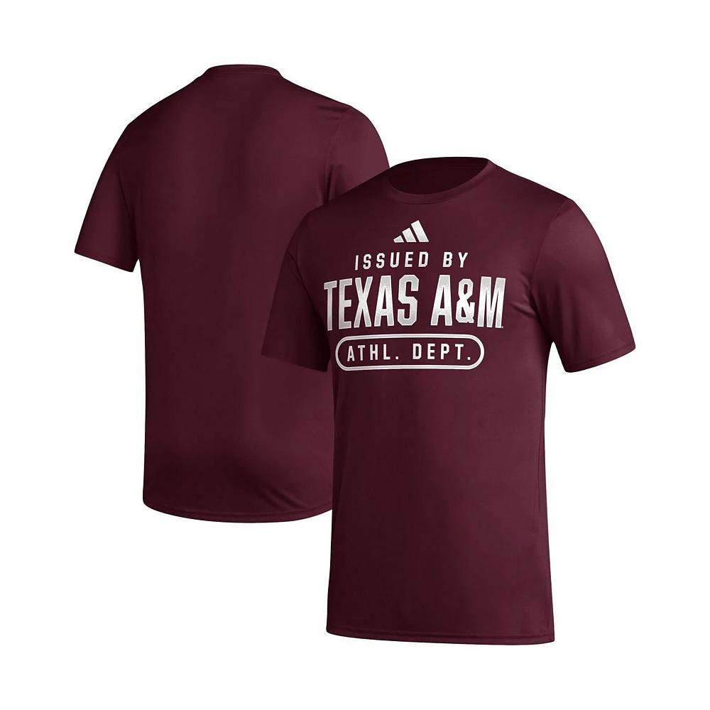 商品Adidas|Men's Maroon Texas A&M Aggies AEROREADY Pregame T-shirt,价格¥293,第1张图片