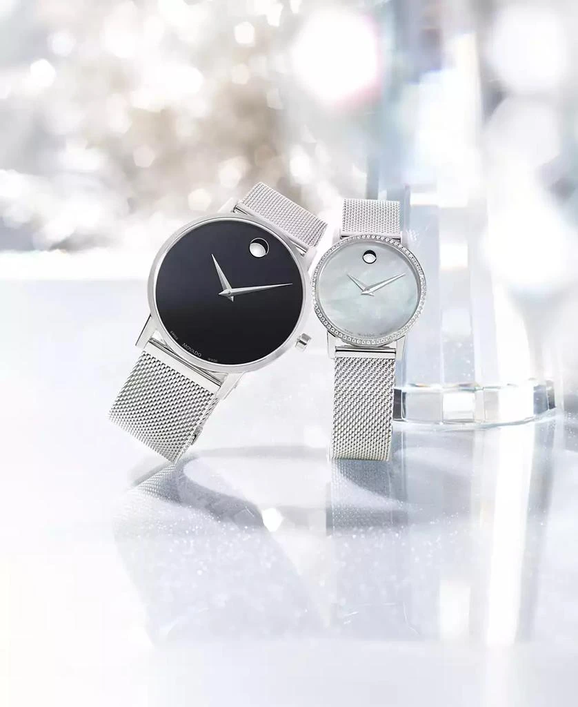 Unisex Swiss Museum Classic Stainless Steel Mesh Bracelet Watch 40mm 商品