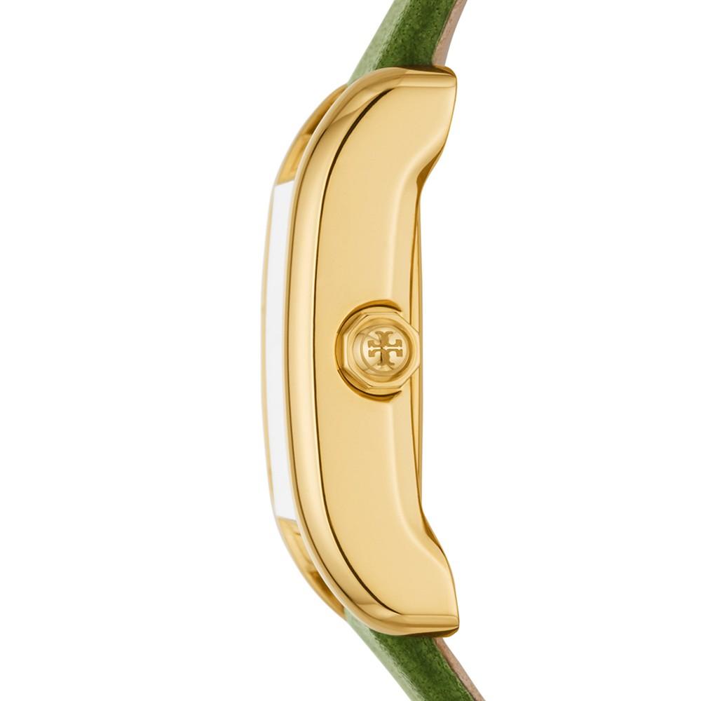 Women's The Eleanor Green Leather Strap Watch 24mm商品第2张图片规格展示