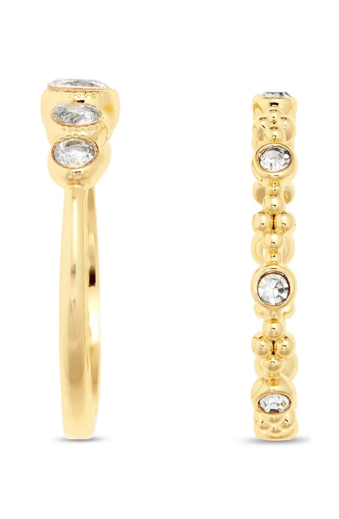 商品Covet|Set of 2 Crystal Stackable Rings,价格¥65,第2张图片详细描述