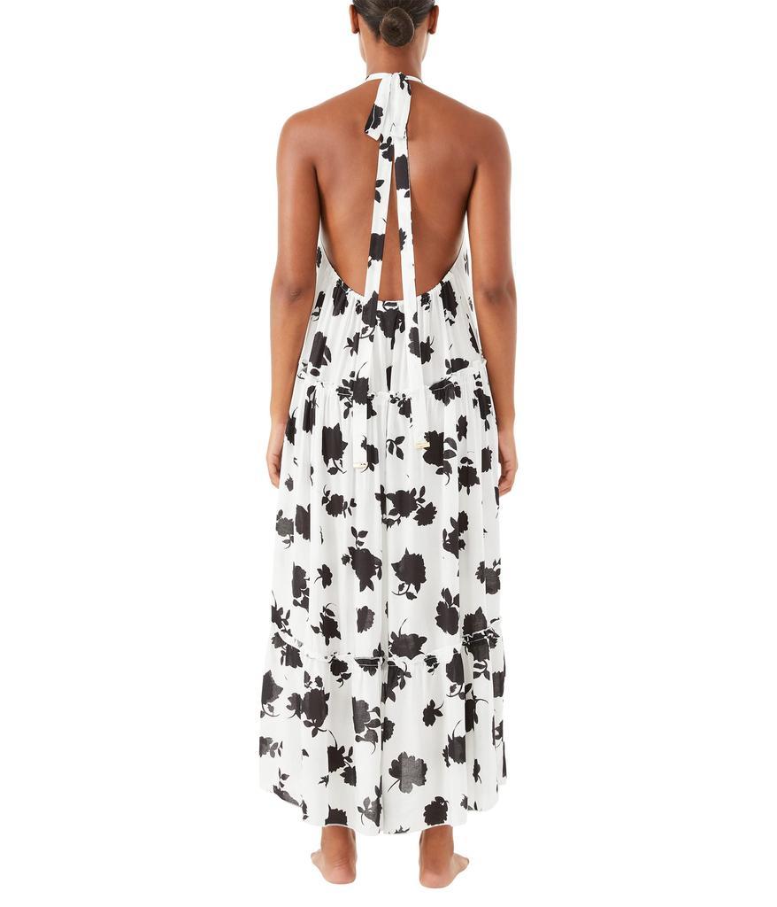 商品Kate Spade|Bicolor High Neck Halter Cover-Up Dress,价格¥1048,第4张图片详细描述