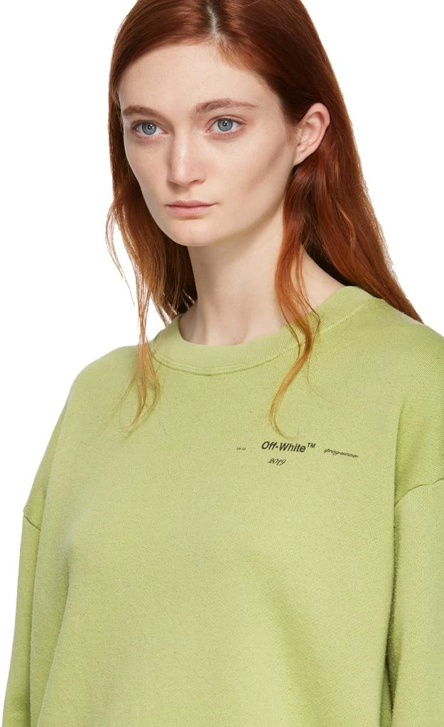 商品Off-White|Green Flowers Pola Sweatshirt,价格¥1829,第4张图片详细描述