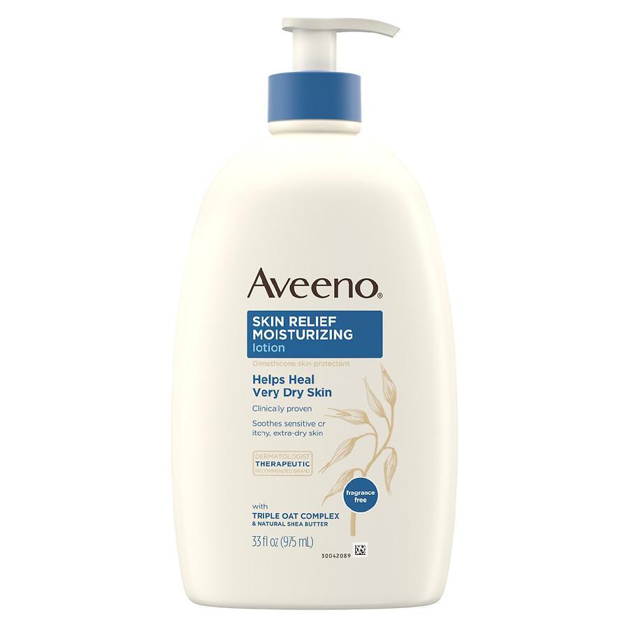 商品Aveeno|Skin Relief Moisturizing Lotion for Very Dry Skin Fragrance-Free,价格¥147,第1张图片