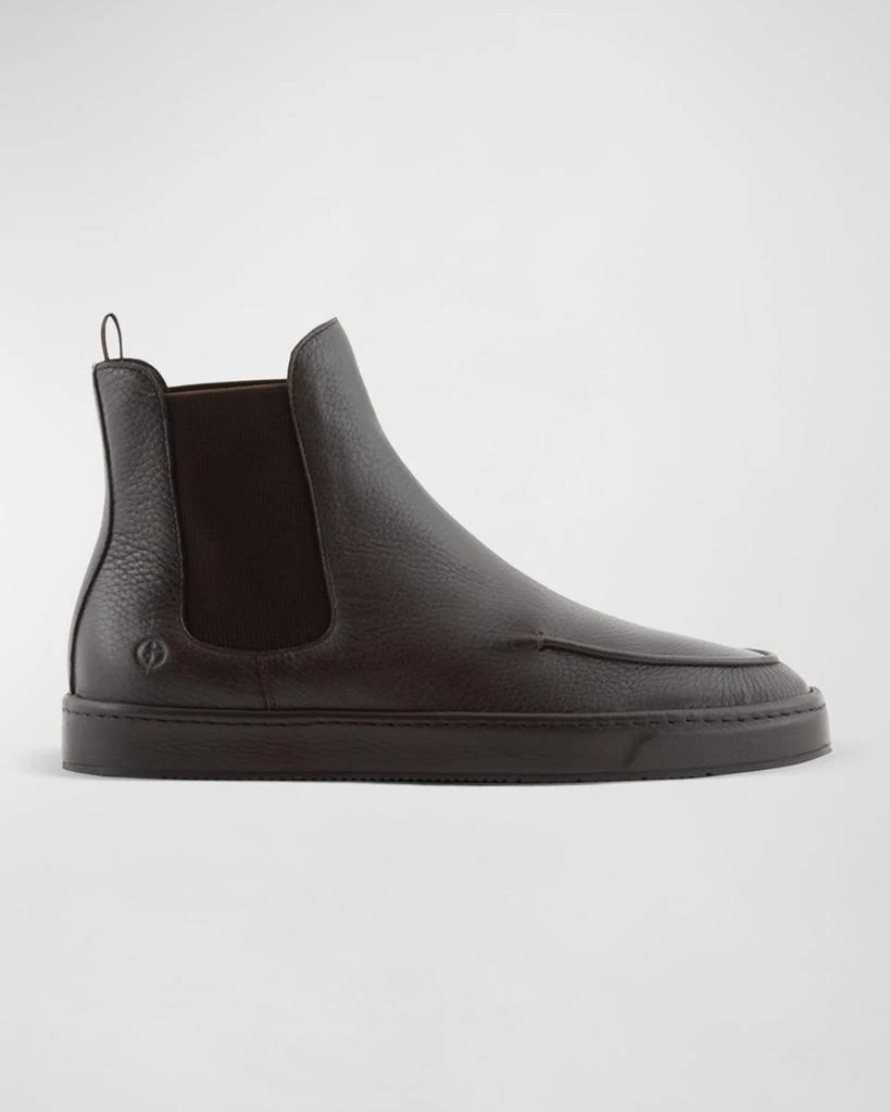 商品Giorgio Armani|Men's Leather Chelsea Boots,价格¥8453,第1张图片