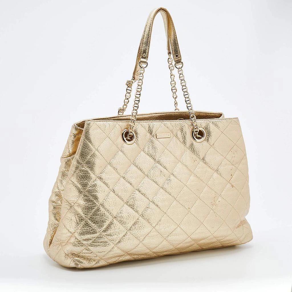 商品[二手商品] Kate Spade|Kate Spade Metallic Gold Quilted Leather Maryanne Tote,价格¥905,第3张图片详细描述