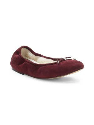 商品Sam Edelman|Felicia Faux Shearling Suede Ballet Flats,价格¥240,第2张图片详细描述