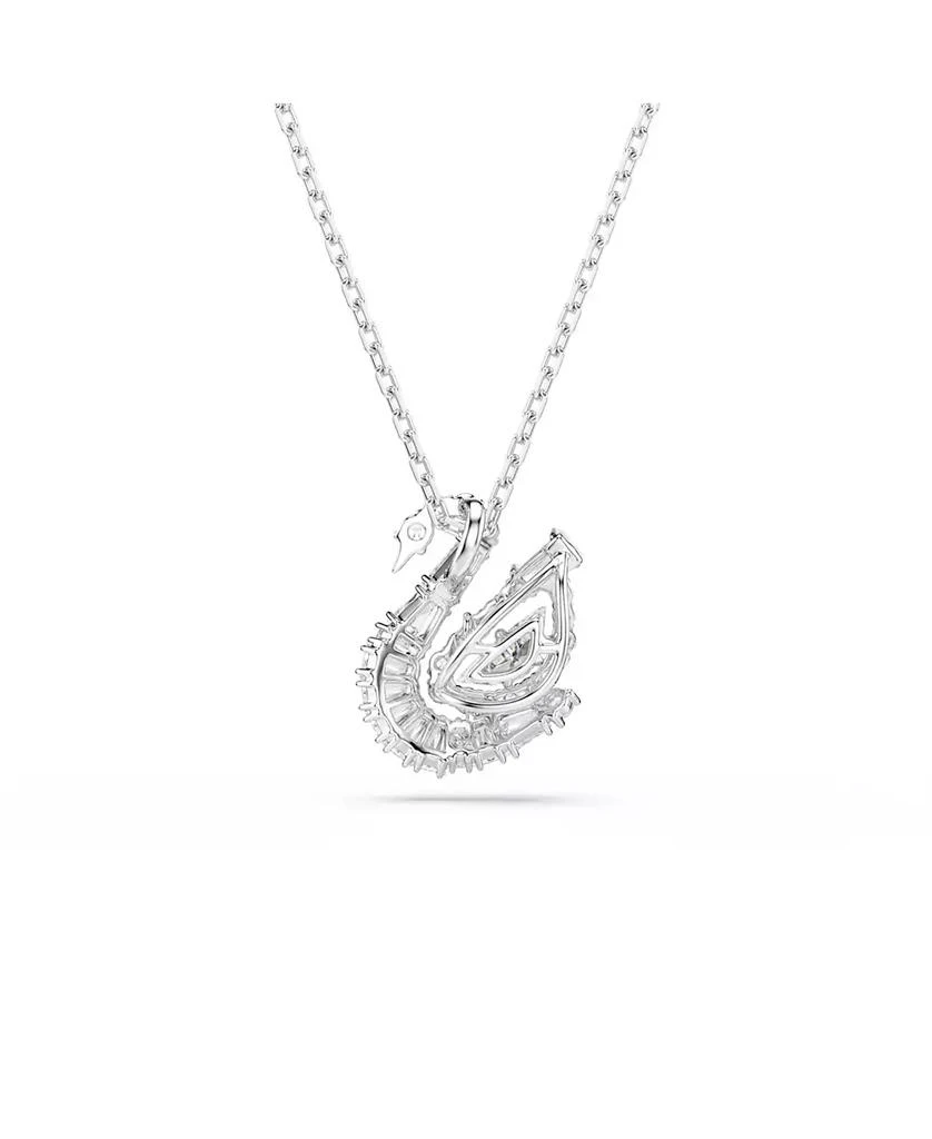 Swan Rhodium Plated Pendant Necklace 商品