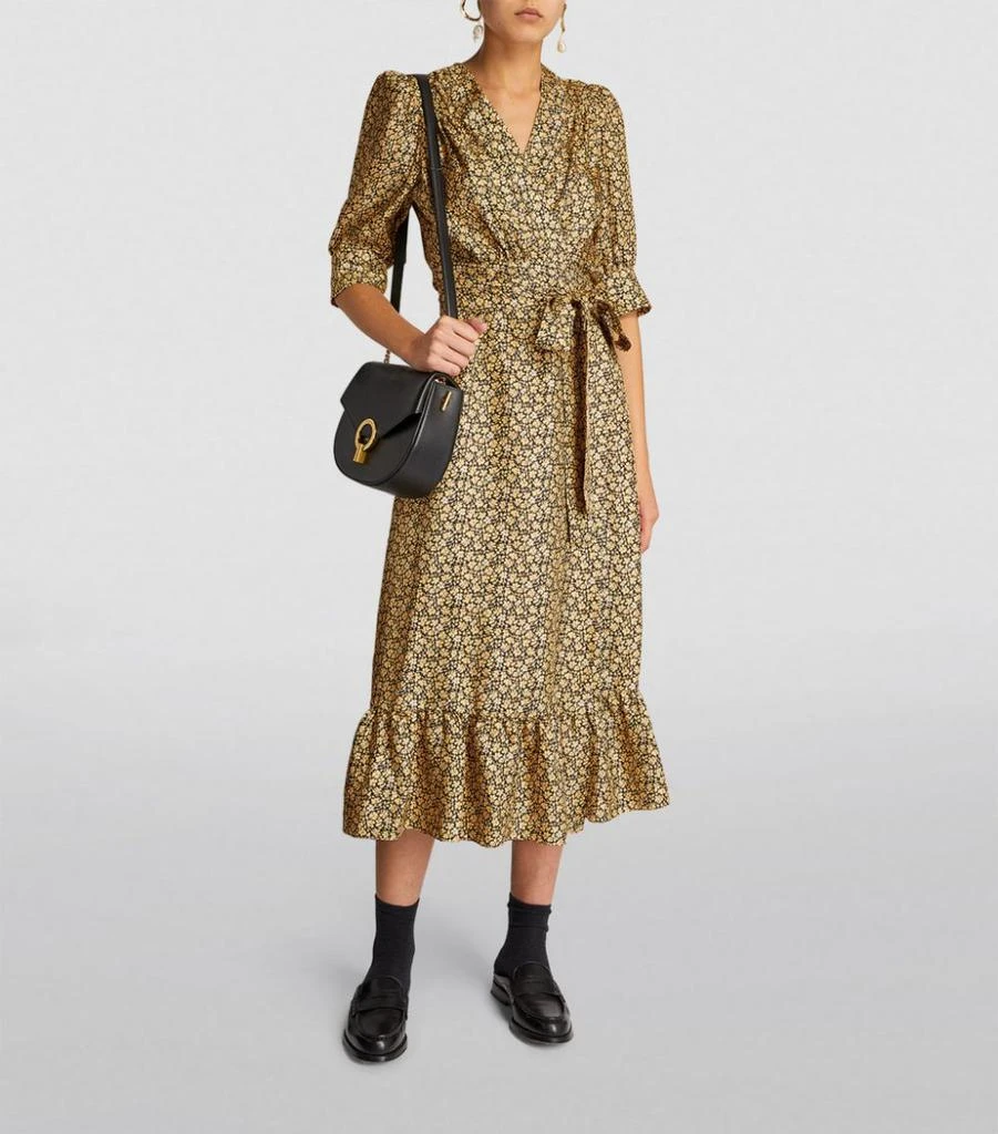 商品Sandro|Silk Floral Midi Dress,价格¥2708,第2张图片详细描述