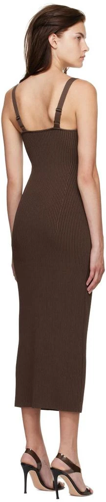 商品Magda Butrym|Brown Bustier Midi Dress,价格¥3025,第3张图片详细描述