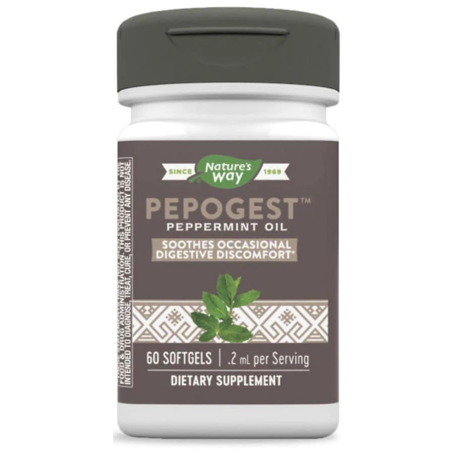 商品Nature's Way|Pepogest Peppermint Oil Softgels,价格¥120,第1张图片