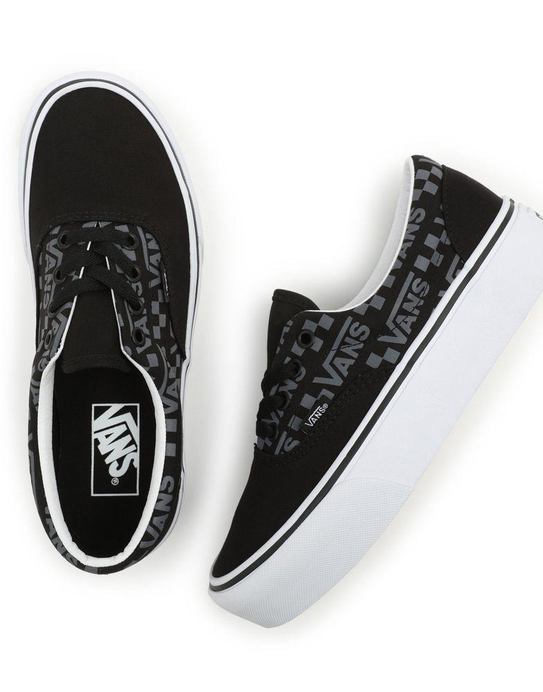 Vans Reflective Logo Era Platform in black/white商品第2张图片规格展示