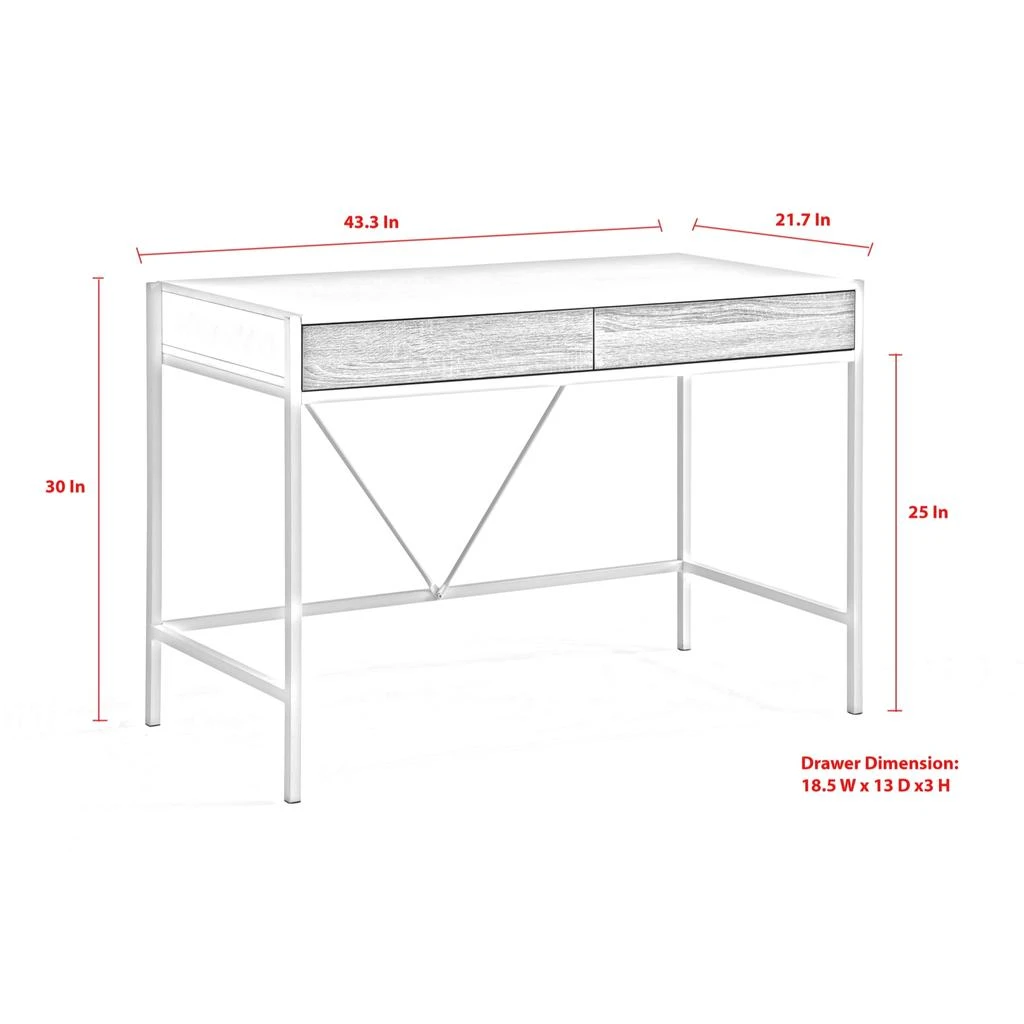 商品Loft Lyfe|Loft Lyfe Asiya Writing Desk,价格¥1115,第5张图片详细描述