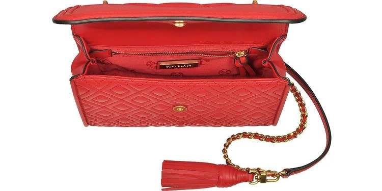 商品Tory Burch|Tory Burch Fleming Exotic 红色皮革小号可转换单肩包,价格¥3395,第4张图片详细描述