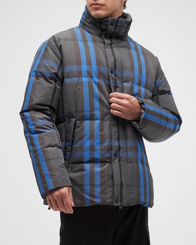 商品Burberry|Men's Digby Check Puffer Jacket,价格¥13177,第1张图片