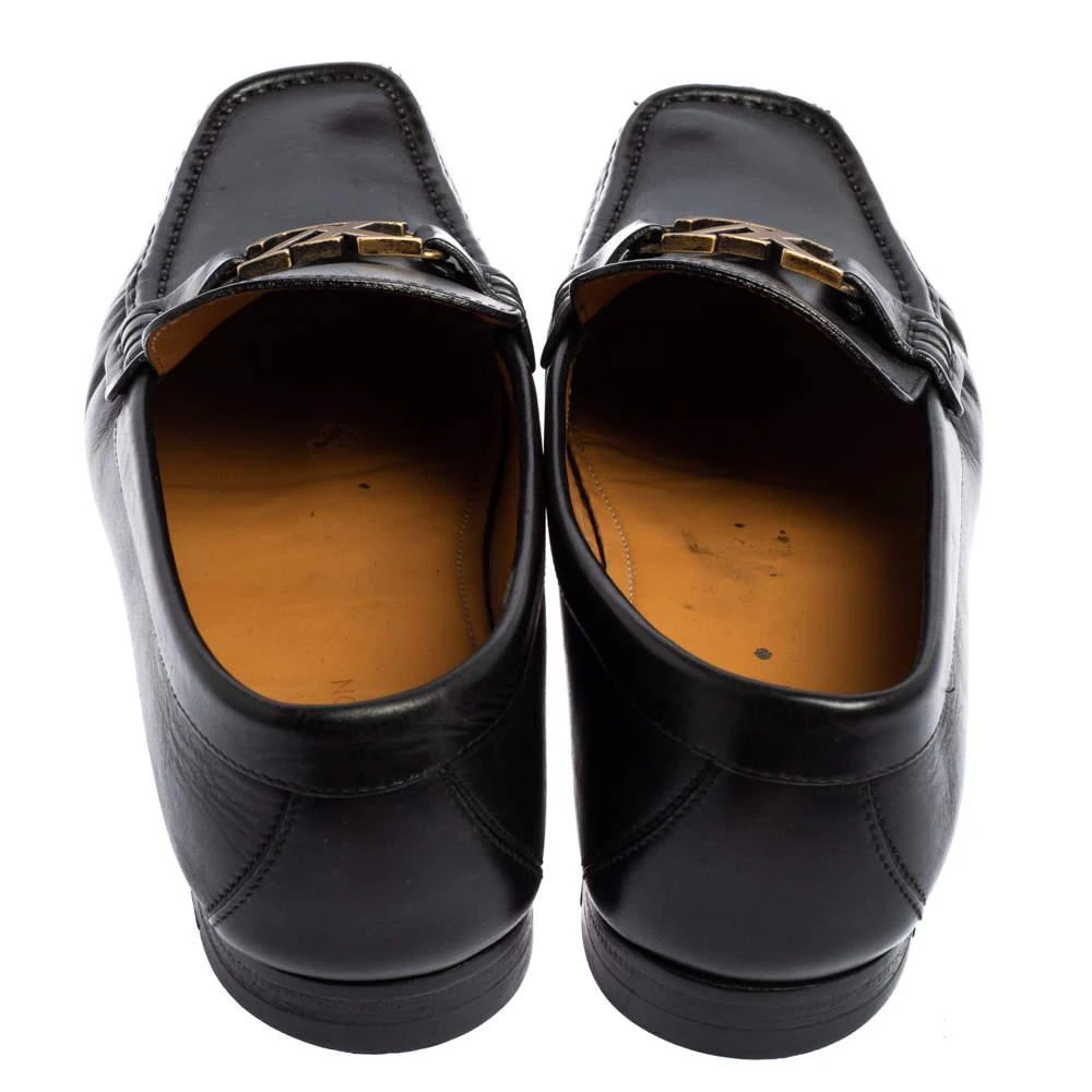 商品[二手商品] Louis Vuitton|Louis Vuitton Black Leather Montaigne Loafers Size 40.5,价格¥2341,第5张图片详细描述