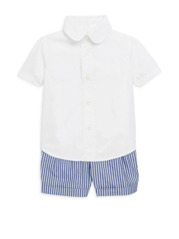 商品Ralph Lauren|婴儿衬衣+短裤两件套,价格¥354,第1张图片