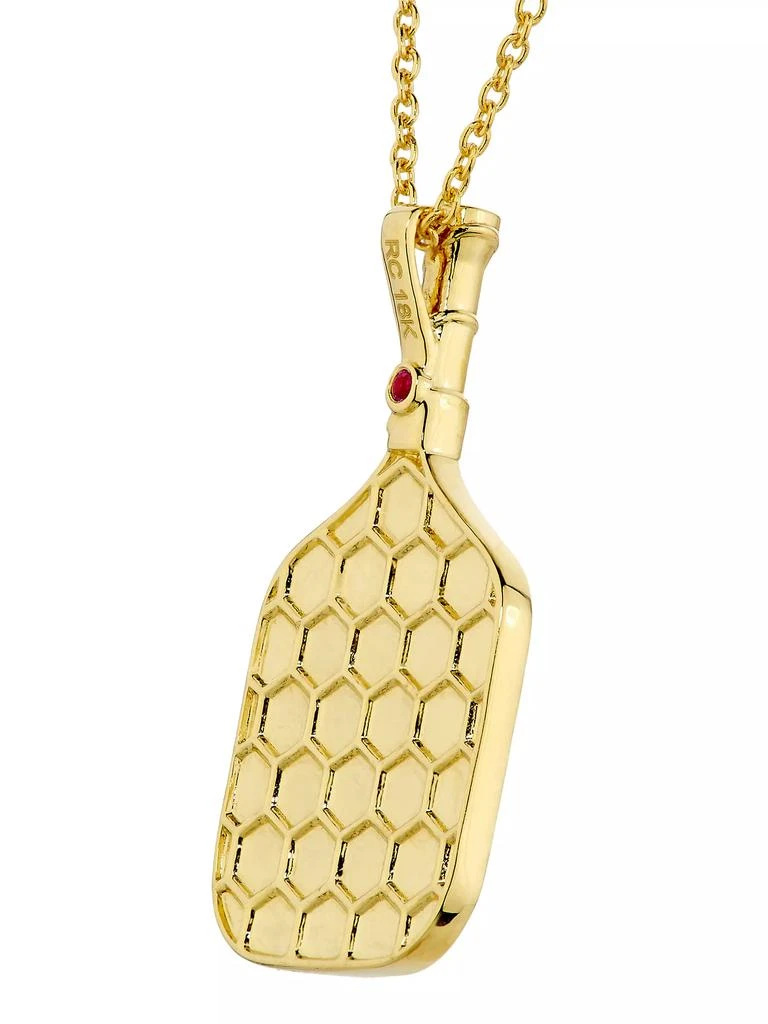 商品Roberto Coin|Pickleball Racket 18K Yellow Gold Necklace,价格¥7869,第4张图片详细描述