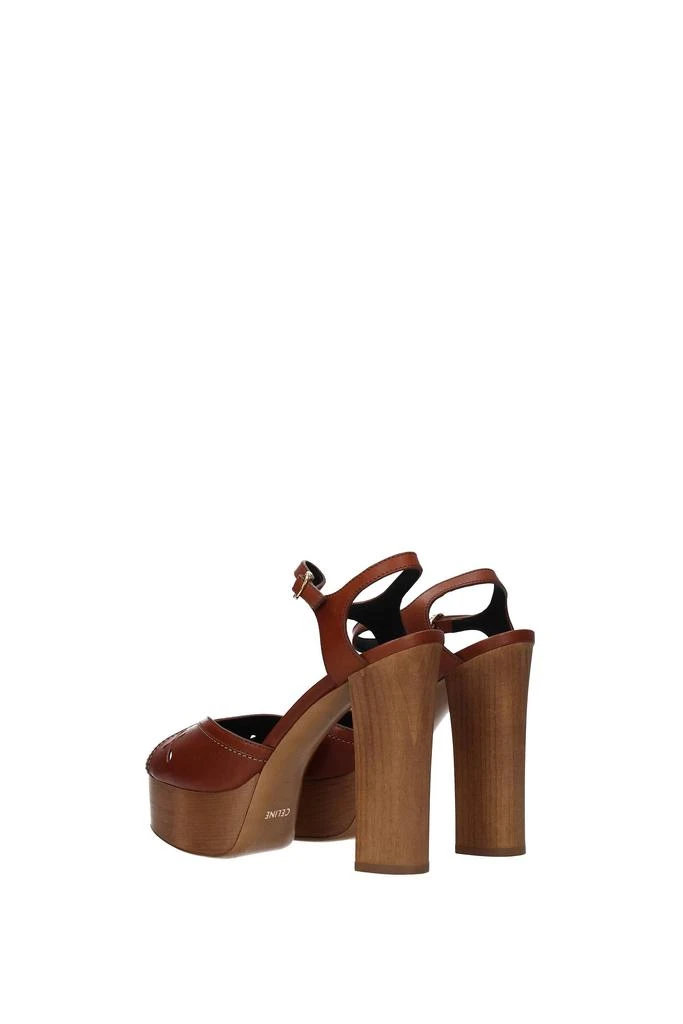 商品Celine|Sandals Leather Brown,价格¥2512,第4张图片详细描述