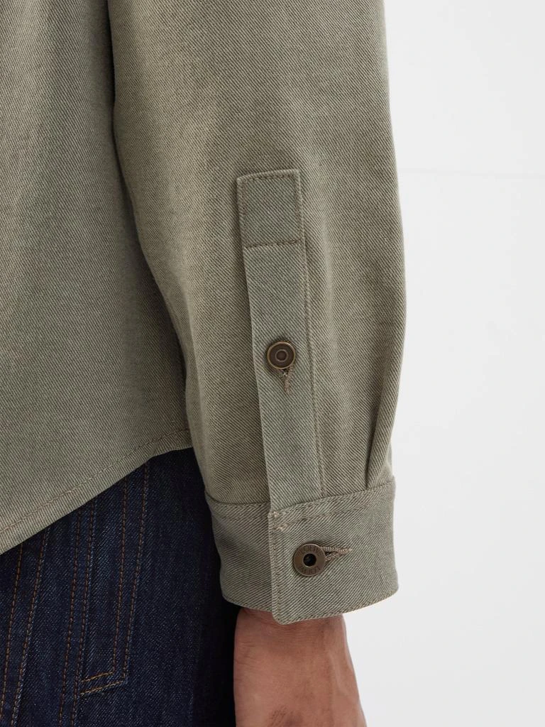 商品Loewe|Deer suede-appliqué denim overshirt,价格¥8165,第3张图片详细描述
