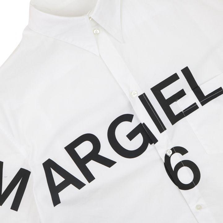 商品MAISON MARGIELA|White Logo Shirt Dress,价格¥638,第4张图片详细描述