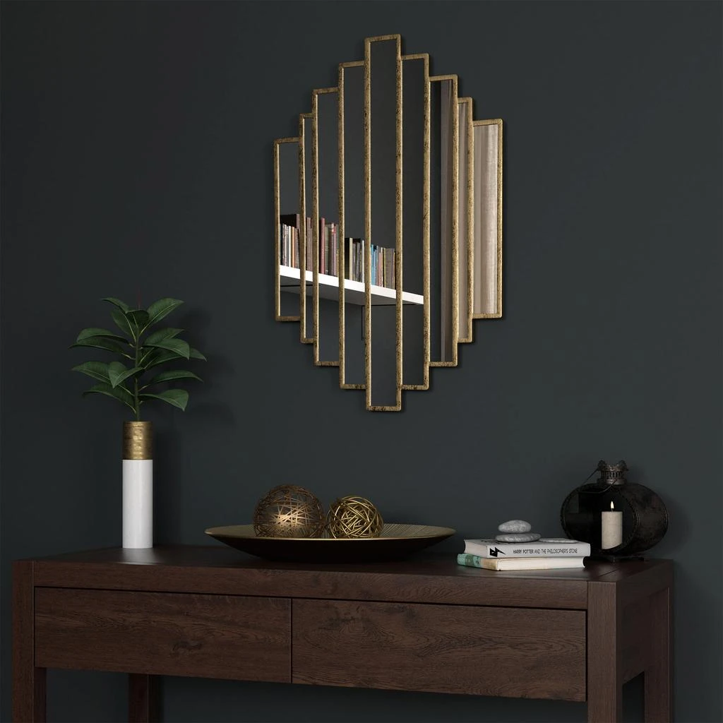 商品Gild Design House|Briggs Gold Metal Mirror,价格¥898,第2张图片详细描述