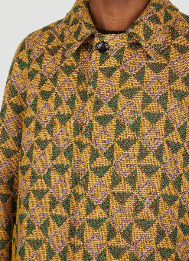 G Rhombi Coat in Yellow商品第6张图片规格展示