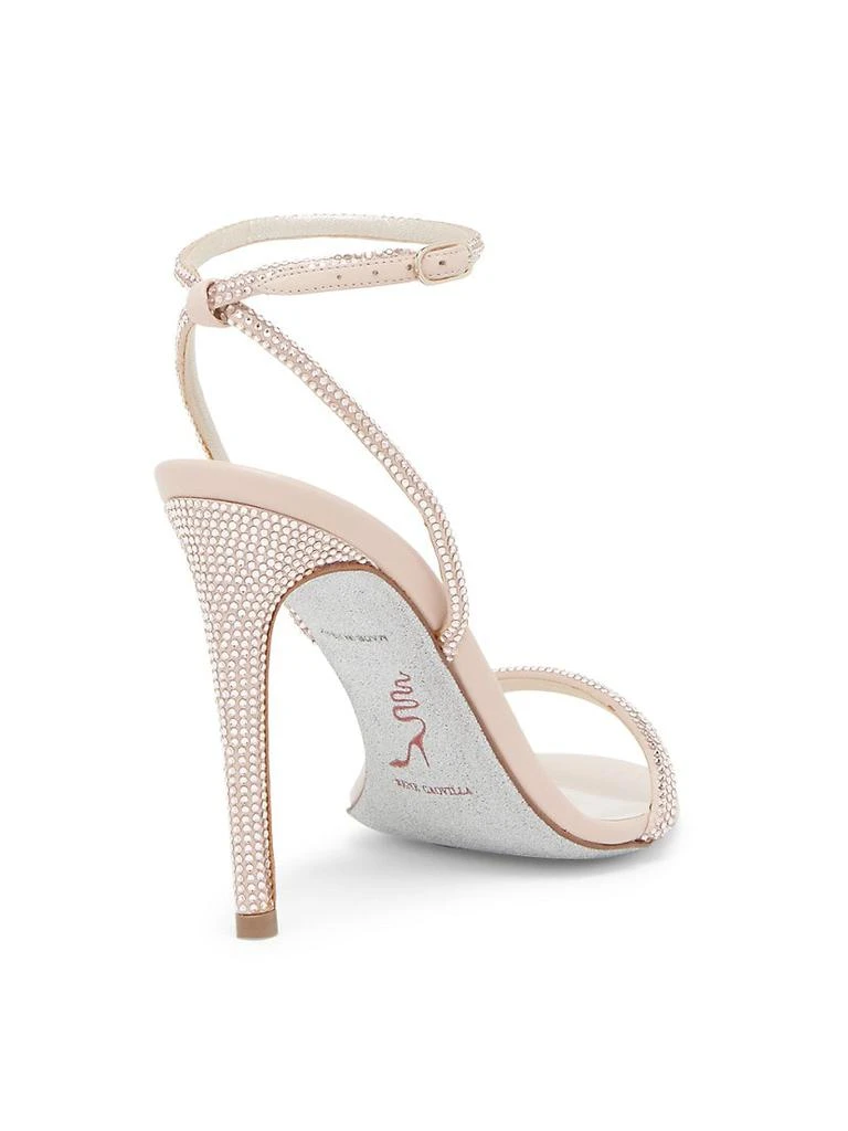 商品Rene Caovilla|Crystal-Embellished Satin High-Heel Sandals,价格¥6244,第3张图片详细描述