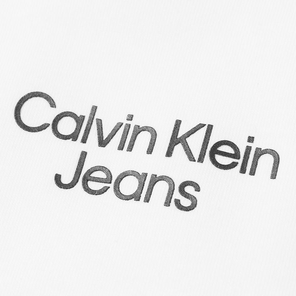 商品Calvin Klein|Calvin Klein Stacked Logo Tee,价格¥180,第4张图片详细描述