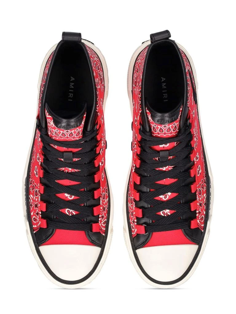 商品AMIRI|Bandana Court Canvas High Top Sneakers,价格¥3340,第4张图片详细描述