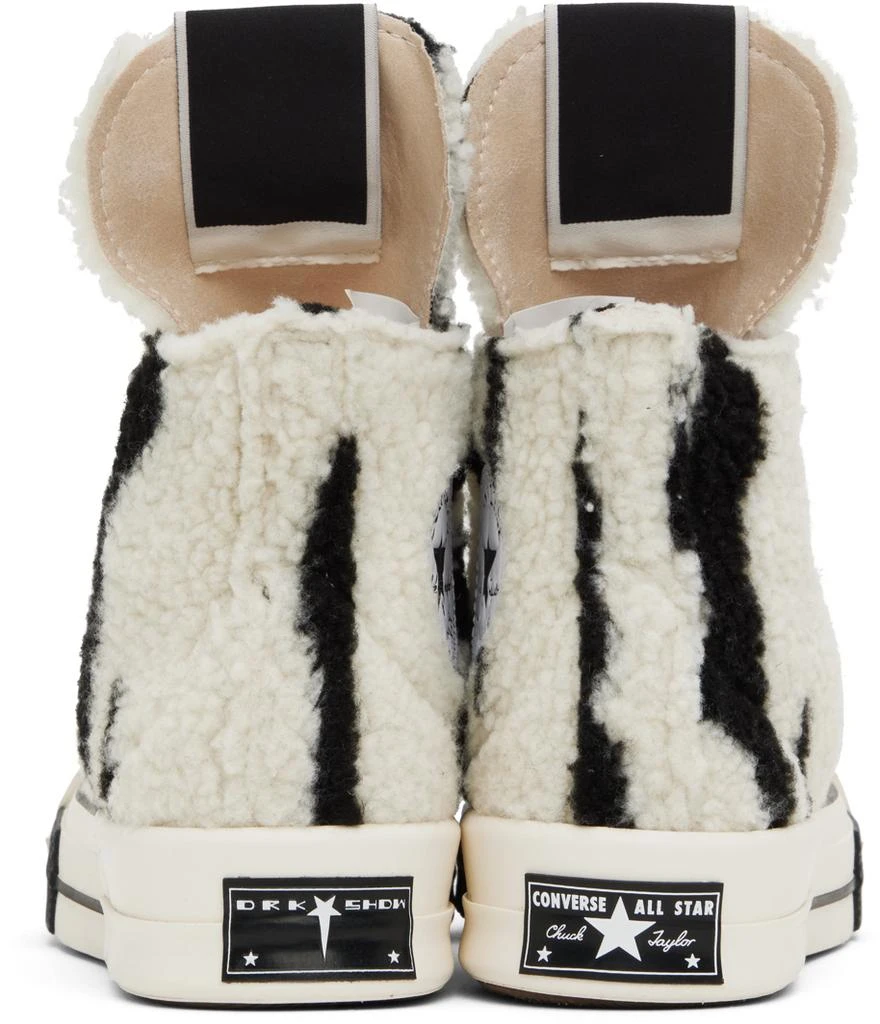 商品Rick Owens|Black & White Converse Edition Turbodrk Sneakers,价格¥1404,第2张图片详细描述
